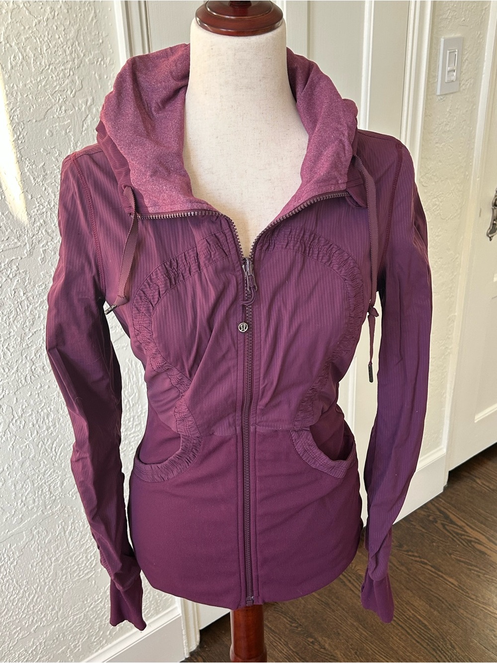 lululemon athletica Plum Hooded Reversible Dance Studio Jacket